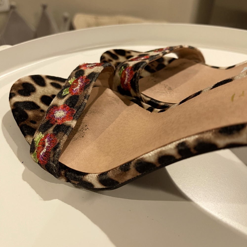 Leopard and floral heels